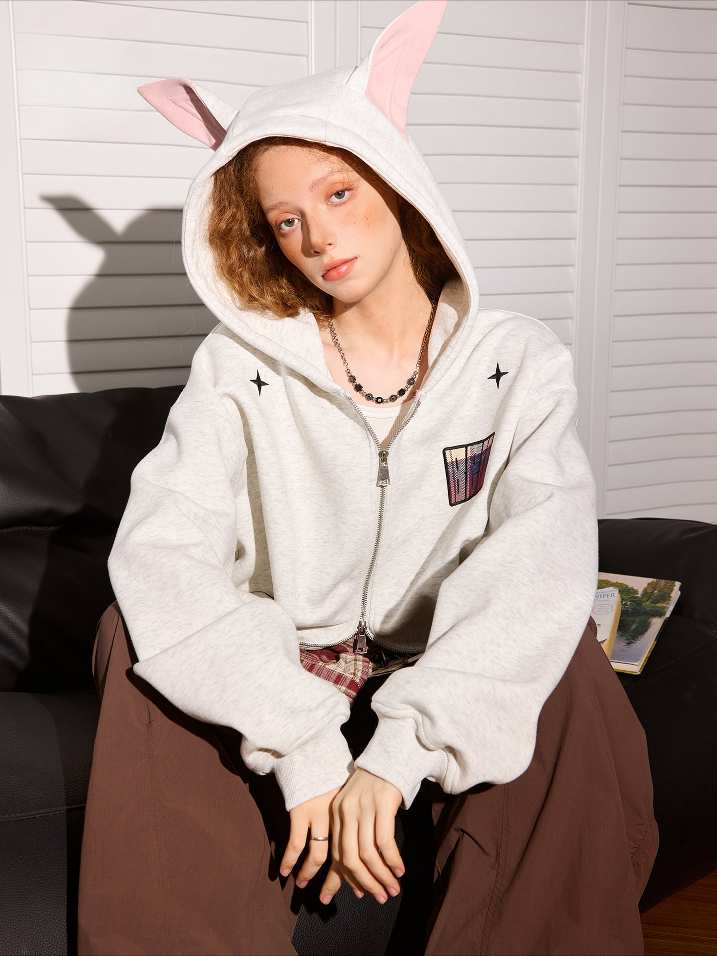 Dubinger Hooded Cardigan Zip-Up Jacket