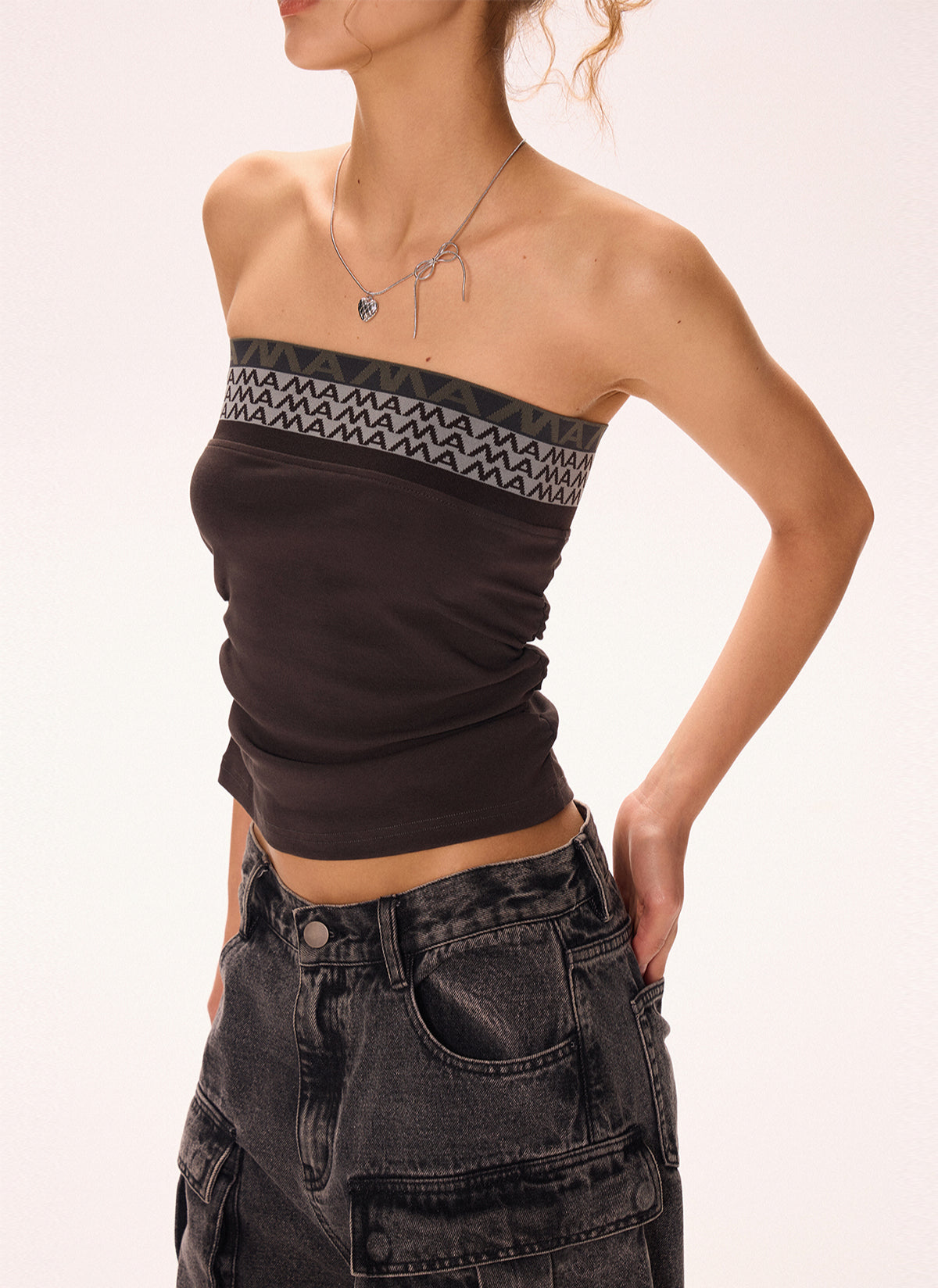 Grey tube top