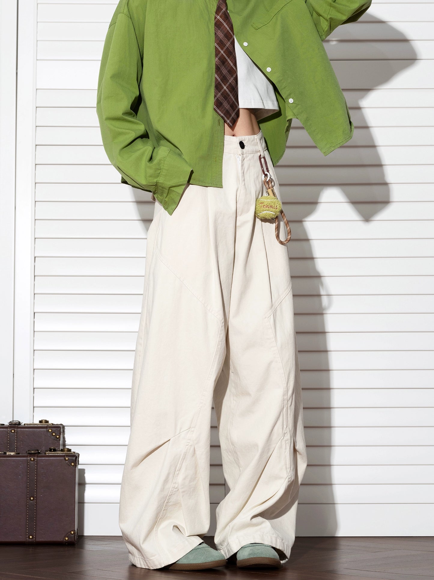 Straight casual pants