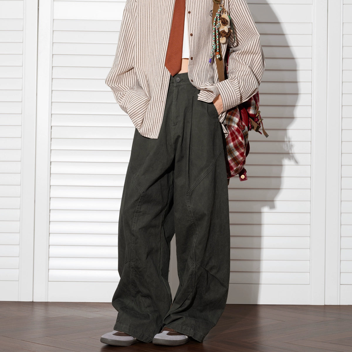 Straight casual pants