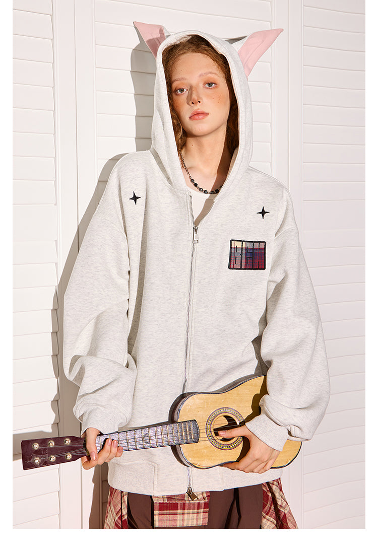 Dubinger Hooded Cardigan Zip-Up Jacket