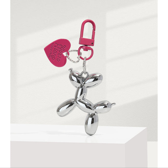 Dark Cool Balloon Dog Keychain