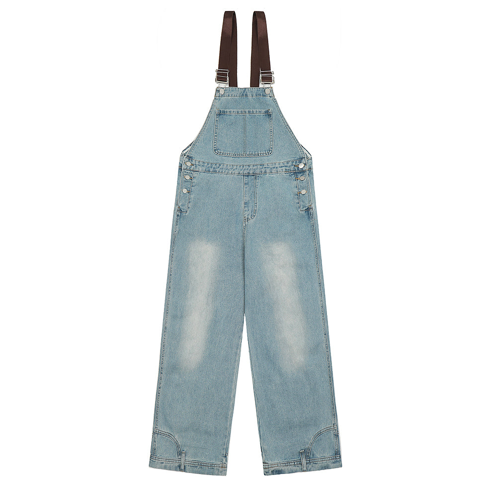 Men's and women's loose wide-leg jumpsuit