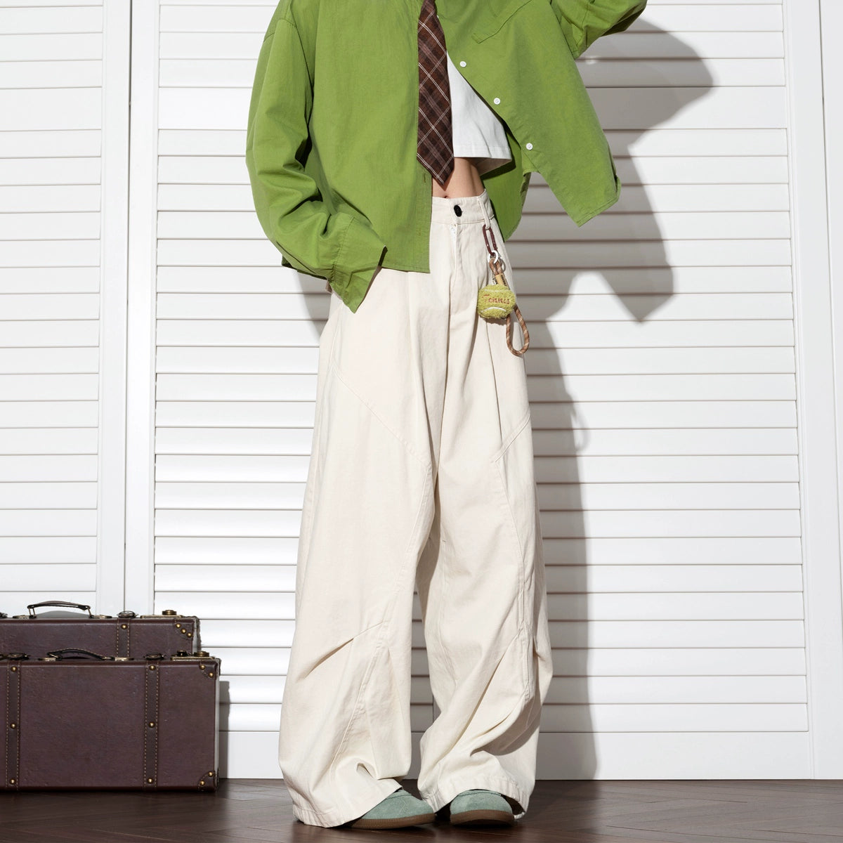 Straight casual pants