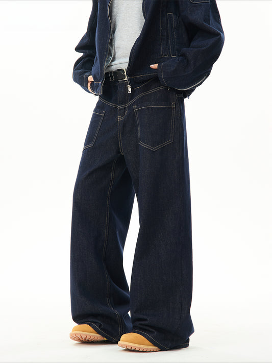 Jacket men's and women's jeans casual suit