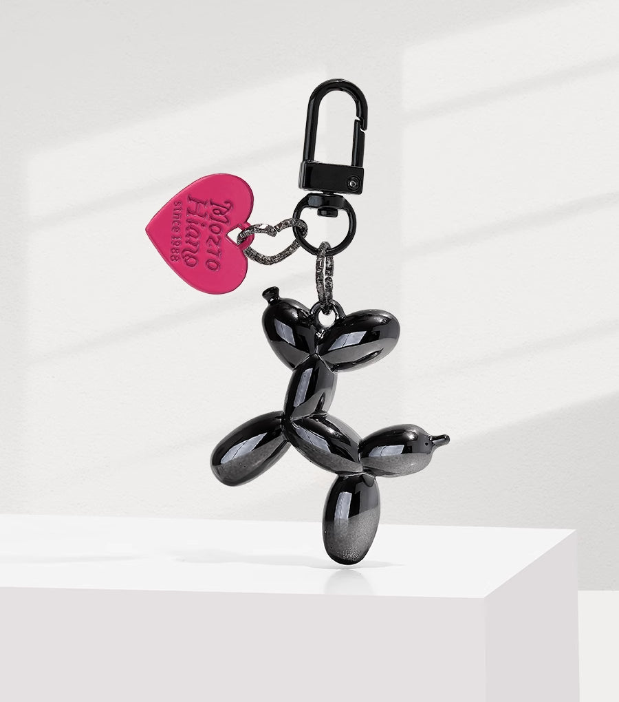 Dark Cool Balloon Dog Keychain