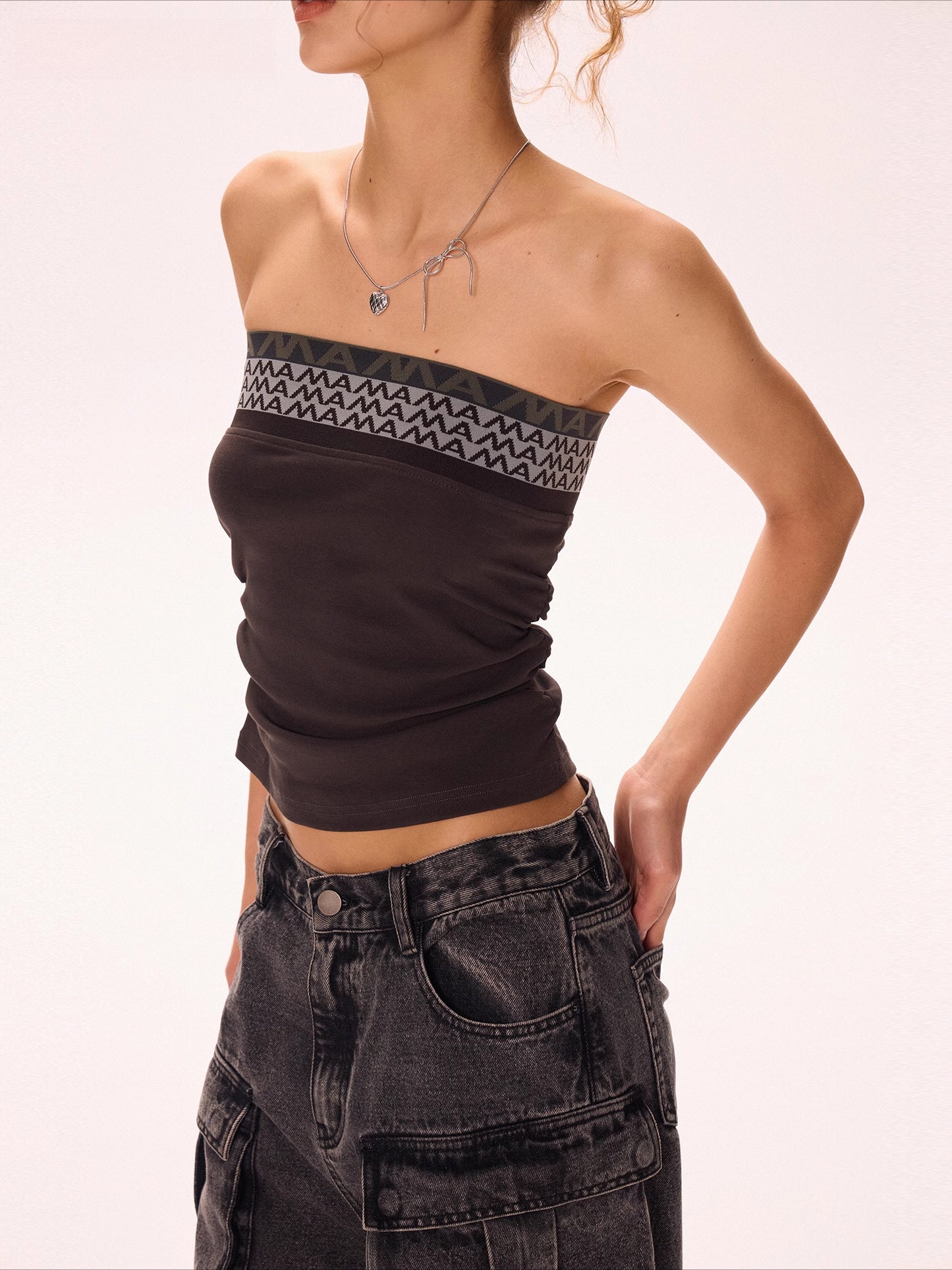 Grey tube top