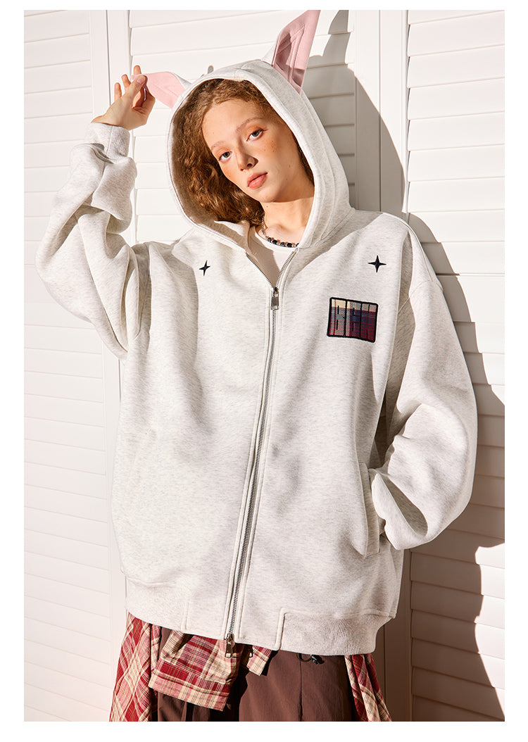 Dubinger Hooded Cardigan Zip-Up Jacket