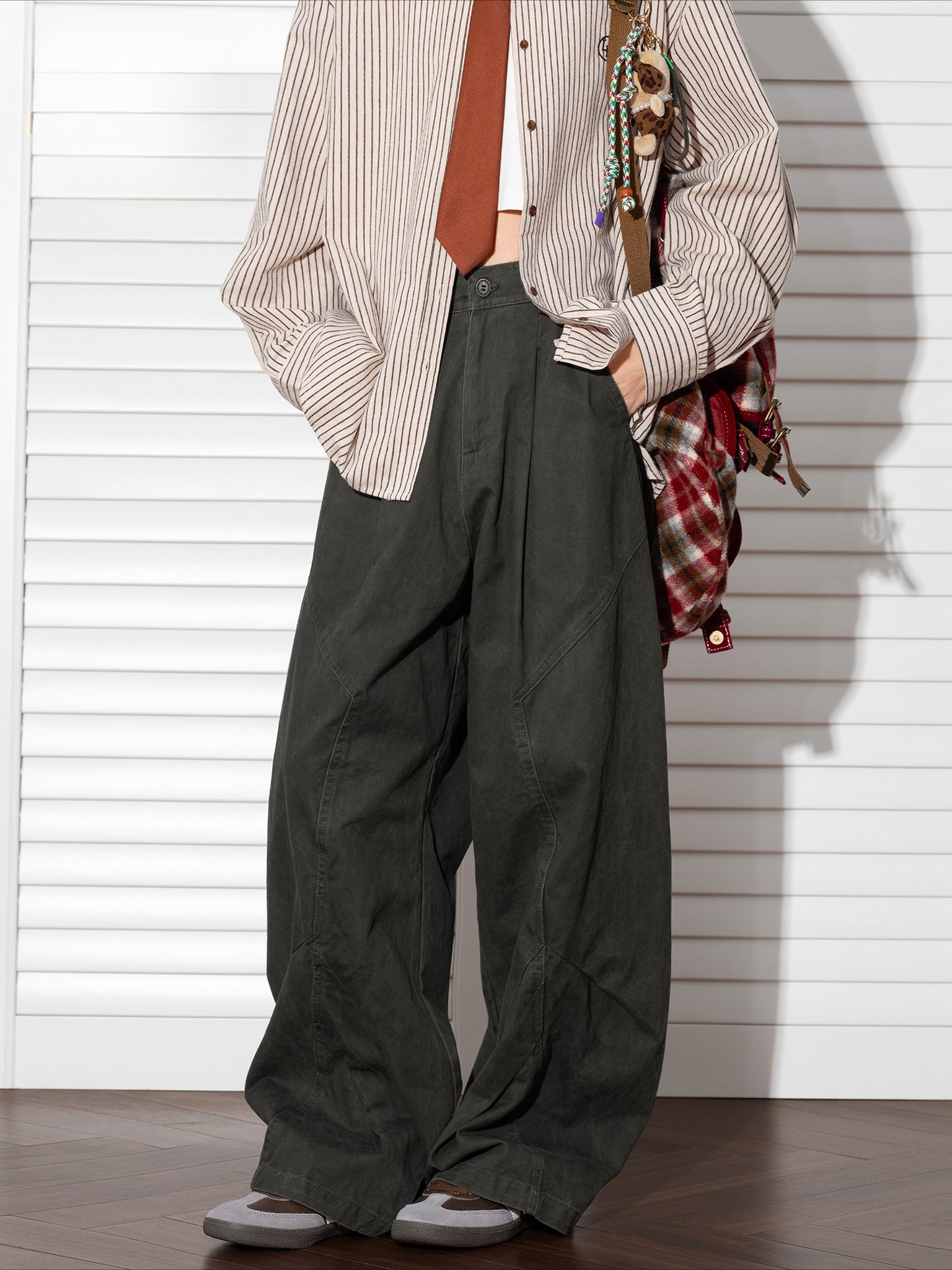 Straight casual pants