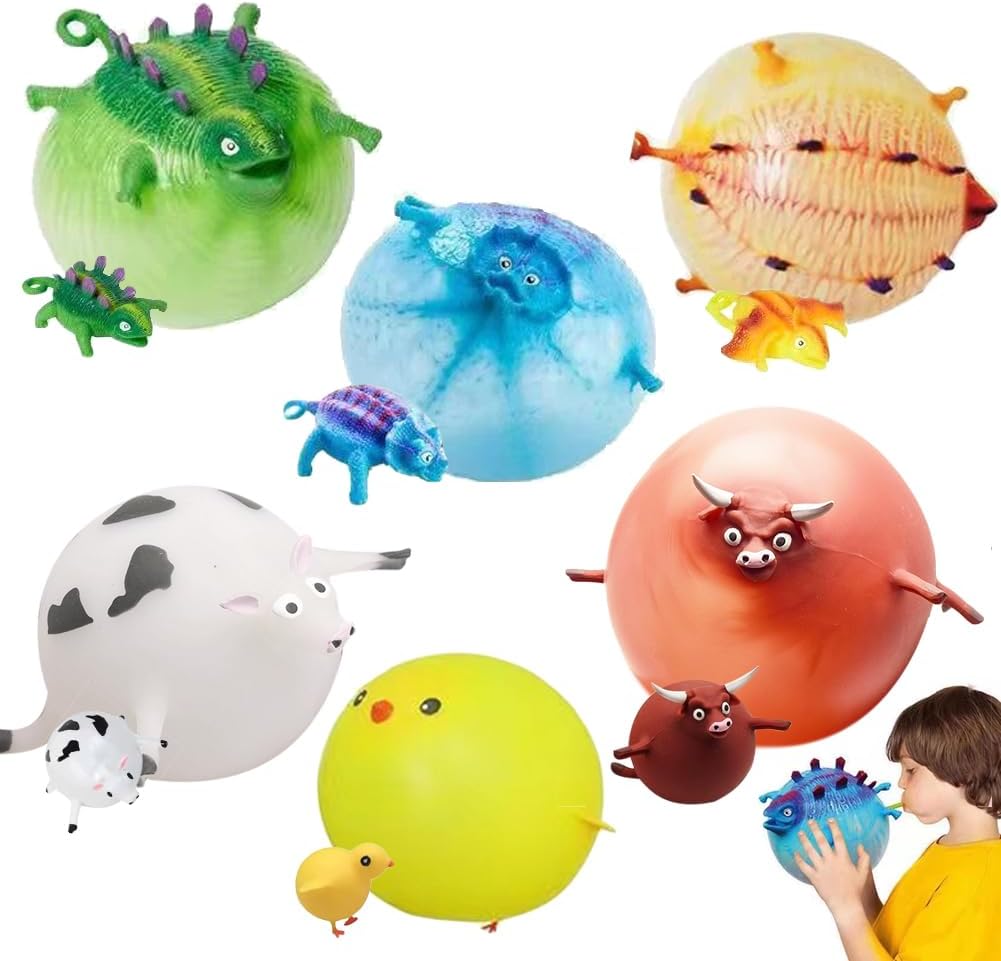 6-Pack Dinosaur Balloons